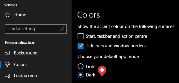 How to enable Windows 10 Dark theme